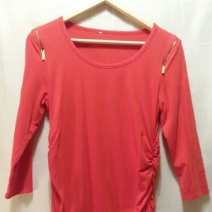 Michael Kors Orange Top Medium